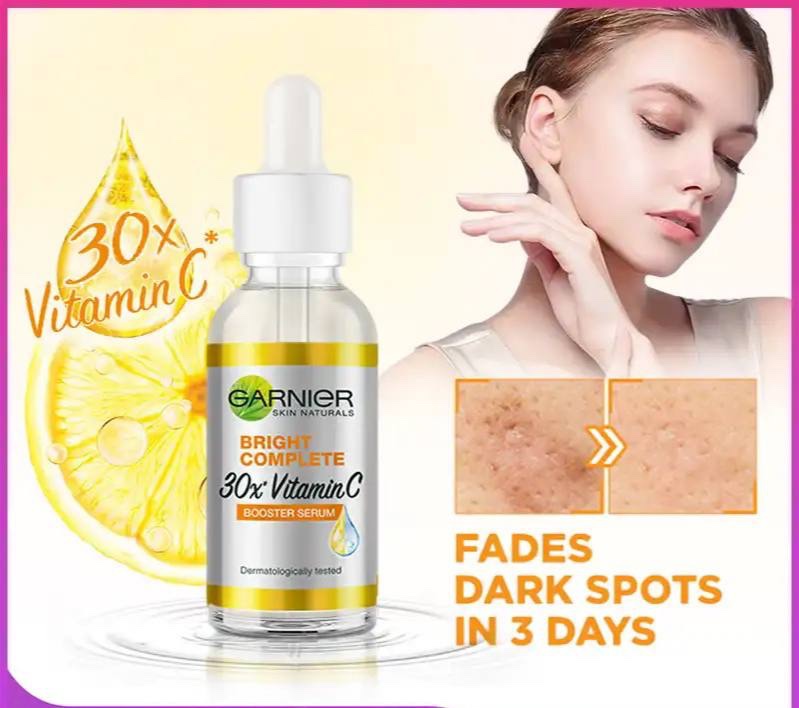 GARNIER BRIGHT COMPLETE 30X VITAMIN C BOOSTER FACE SERUM – SUREST